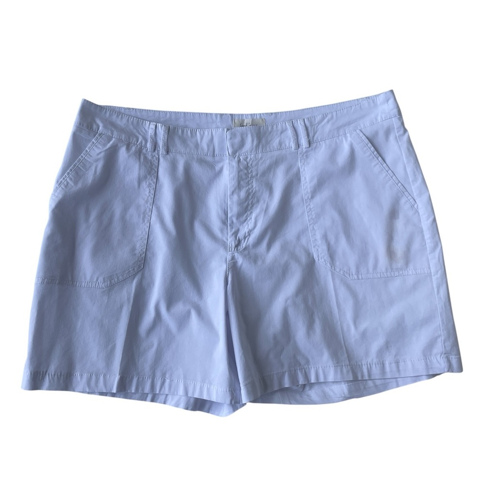 Land' n Sea White Shorts Lightweight Pockets Cotton Blend Ladies Size 18 New